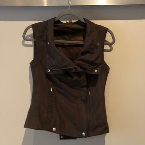 Sleeveless Moto Vest